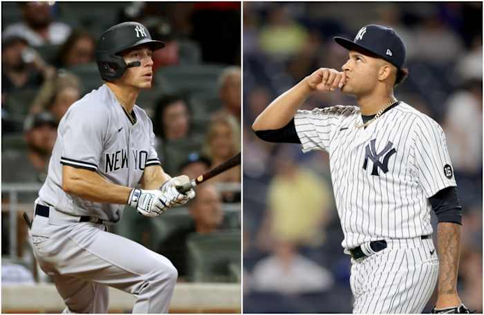 Yankees SS Andrew Velazquez, SP Luis Gil